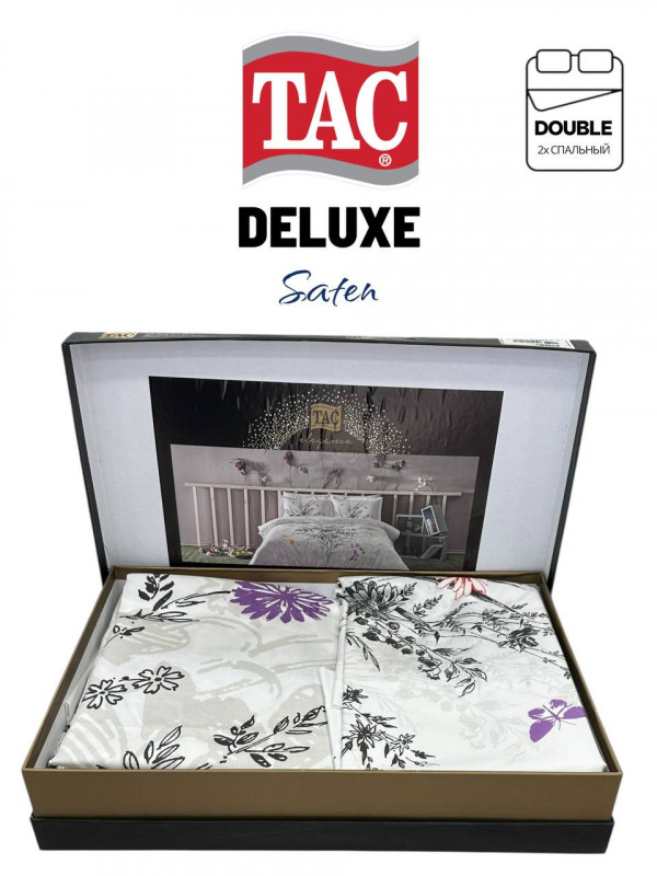 Tac Cerelia siyah Deluxe saten | Постельное белье сатин делюкс
